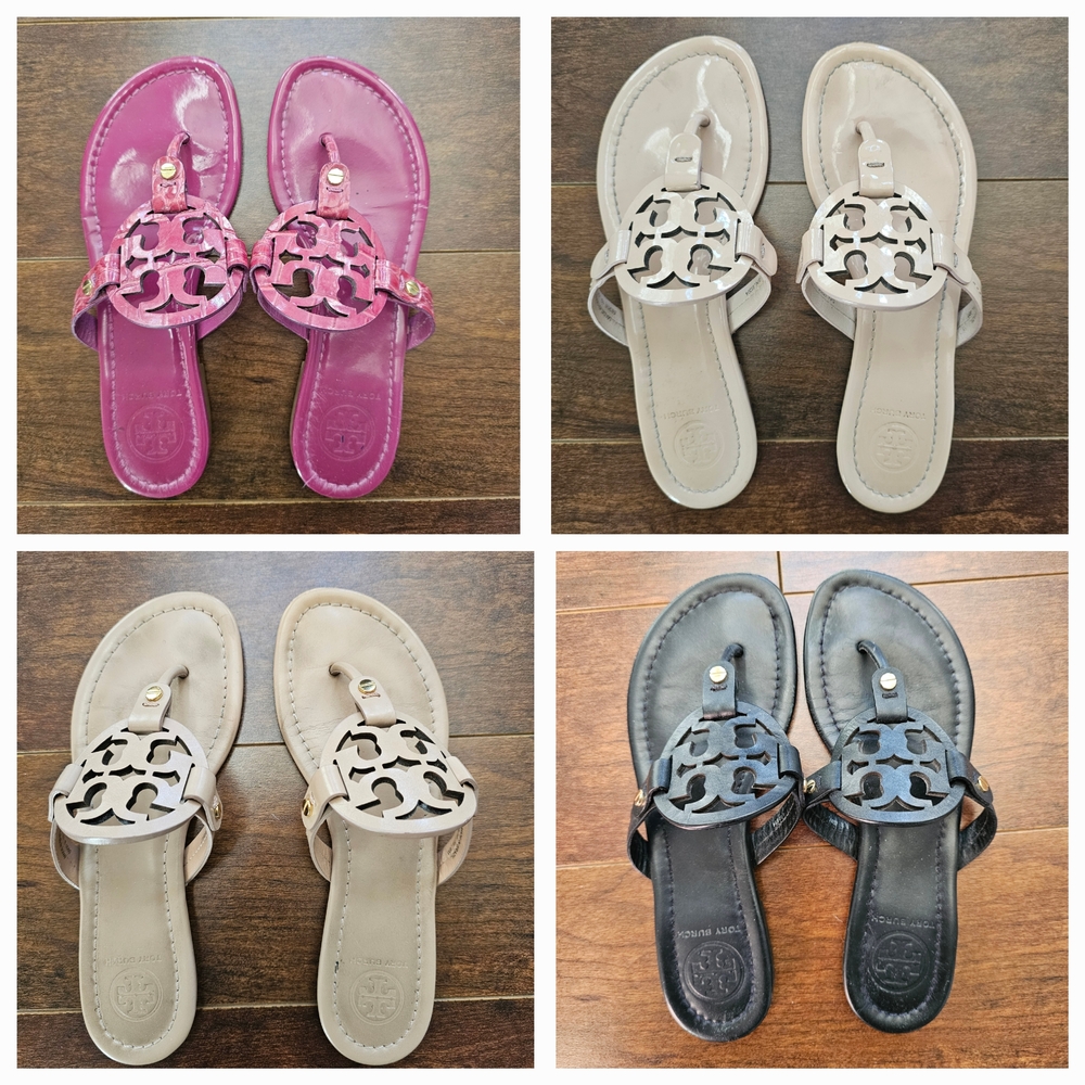 Lot!!! All 4!!! Tory Burch Miller Sandals, SIZE 6, PLEASE READ DESCRIPTION!